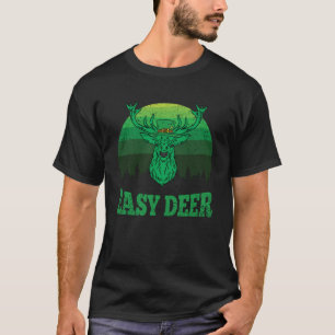 T-shirt Easy Deer Hunt Jour de la Saint Patrick Retro Iris