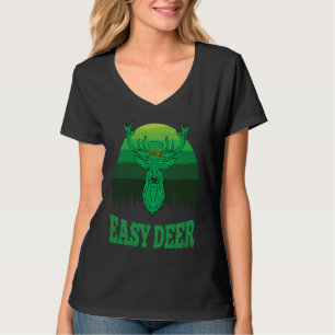T-shirt Easy Deer Hunt Jour de la Saint Patrick Retro Iris