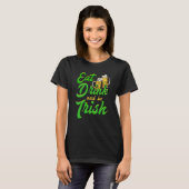 T-shirt Eat Drink and be Irish beer St Patrick's Day (Devant entier)