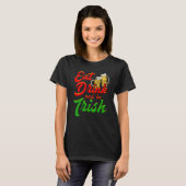 T-shirt Eat Drink and be Irish beer St Patrick's Day (Devant entier)