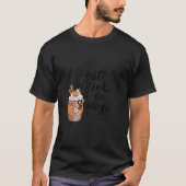 T-shirt Eat Drink And Be Scary Funny Trendy (Devant)