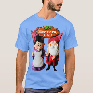 T-shirt EAT PAPA EAT Mrs Claus et Père Noël