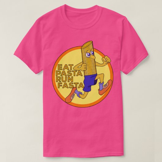T-shirt Eat Pasta Run Fasta 4 (Design devant)