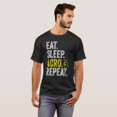 T-shirt Eat Sleep Acro Repeat Acrobat Gymnastics Funny Ske (Devant entier)