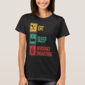 T-shirt Eat Sleep Aerospace Engineering Engineer Graphic (Devant)