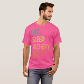 T-shirt Eat Sleep Archery Répéter (Devant entier)