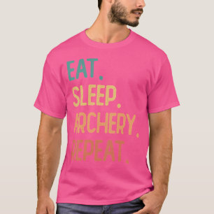 T-shirt Eat Sleep Archery Répéter