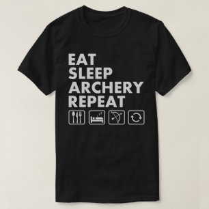 T-shirt Eat Sleep Archery Répéter Funny Archer