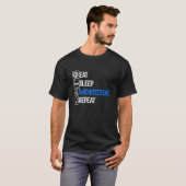 T-shirt Eat Sleep Architecture Repea Architect Diplômé (Devant entier)