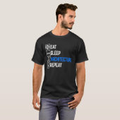 T-shirt Eat Sleep Architecture Repea Architect Diplômé (Devant entier)