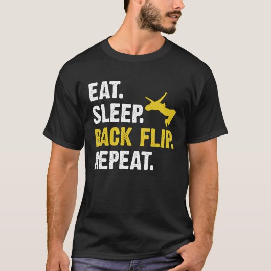T-shirt Eat Sleep Backflip Repeat  Acrobatic Gymnastics Co (Devant)
