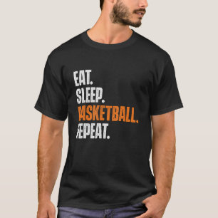 T-shirt Eat Sleep Basketball Répéter Jeu Trainer Baller