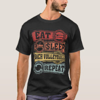 Eat Sleep Beach volleyball Répéter