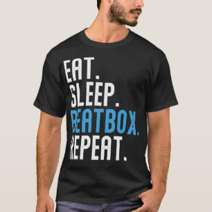 T-shirt Eat Sleep Beatbox Répétition2