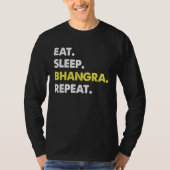 T-shirt Eat Sleep Bhangra Repeat Dancer Fun (Devant)