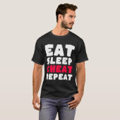 T-shirt Eat Sleep Cheat Repeat Funny Cheating Cheater  (Devant entier)