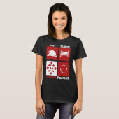 T-shirt Eat Sleep Chess Repeat Skills Move King Knight Gam (Devant entier)