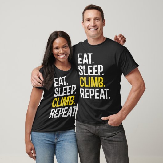 T-shirt Eat Sleep Climb Repeat Climbing Climbing Classic T (Unisexe)