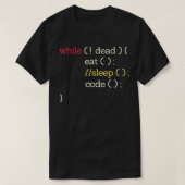 T-shirt Eat Sleep Code Drôle Programmateur Informatique (Design devant)