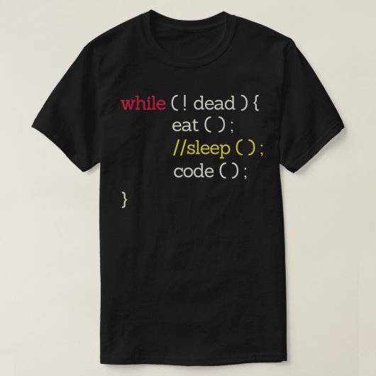 T-shirt Eat Sleep Code Drôle Programmateur Informatique (Design devant)