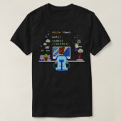 T-shirt Eat Sleep Code Informatique Programmation (Design devant)