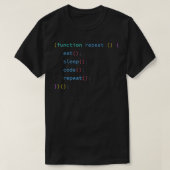 T-shirt Eat Sleep Code Répéter Funny Programmation Fonctio (Design devant)
