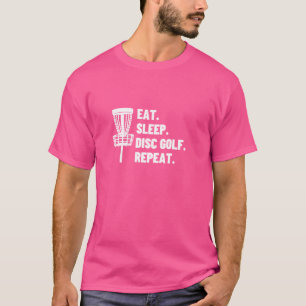 T-shirt Eat Sleep Disk Golf Repeat Funny Disk Golf Player