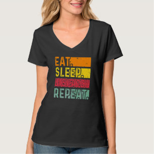 T-shirt Eat Sleep Dispatch Repeat 911 Dispatcher Appréciat