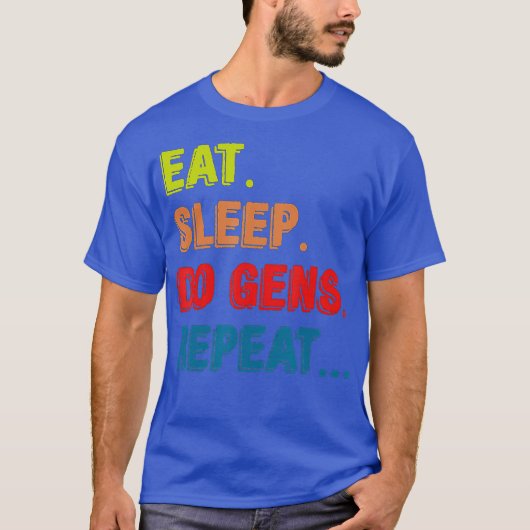 T-shirt Eat Sleep Do Gens Repeat DBD Gaming (Devant)