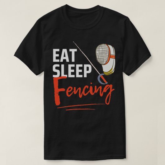 T-shirt Eat Sleep Fencing (Design devant)