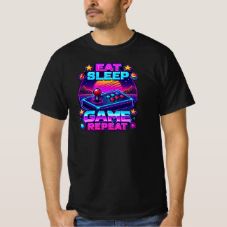 T-Shirt Eat Sleep Game Repeat