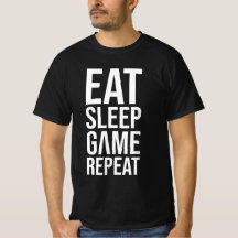 Eat Sleep Game Repeat - White Edition