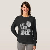 T-shirt Eat Sleep Geocaching Repeat Geocache Geocacher  1 (Devant entier)