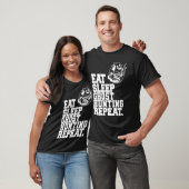 T-shirt Eat Sleep Ghost Hunting Repeat Ghost Hunter 1 (Unisexe)