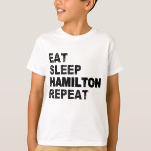 T-shirt Eat Sleep Hamilton Repeat