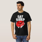 T-shirt Eat Sleep Hustle.b (Devant entier)