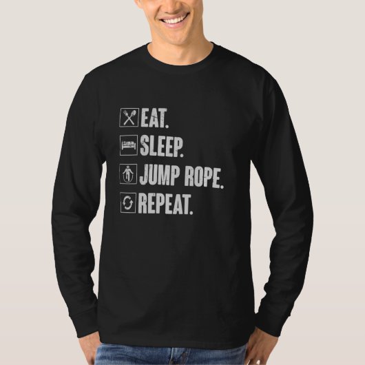 T-shirt Eat Sleep Jump Rope Repeat   Roping Jumping Skippi (Devant)