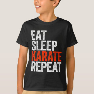T-shirt Eat Sleep Karate Repeat Shirt Men Women Kids Karat