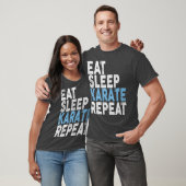 T-shirt Eat Sleep Karate Répéter Karate (Unisexe)