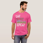 T-shirt Eat Sleep Kdrama Repeat K-Pop (Devant entier)
