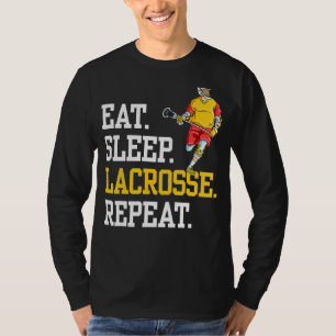 T-shirt Eat Sleep Lacrosse Repeat Sports Team
