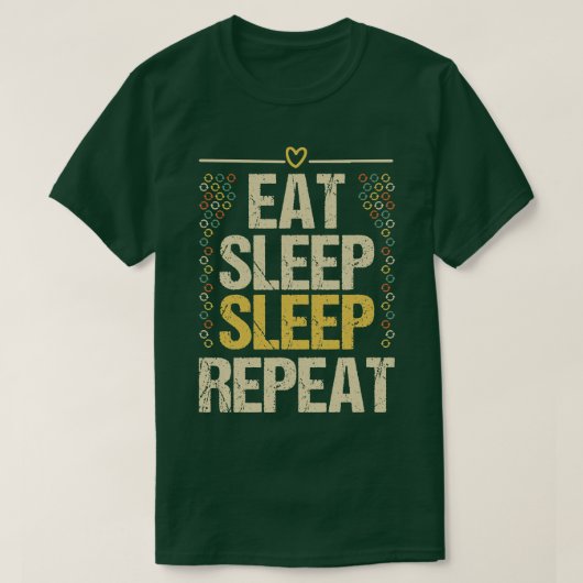 T-shirt Eat Sleep Math Repeat (Design devant)