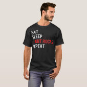 T-shirt Eat Sleep Paint Rocks Repeat Funny Rock Painting  (Devant entier)