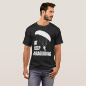 T-shirt Eat Sleep Paragliding Repeat  Men Paraglider Adven (Devant entier)