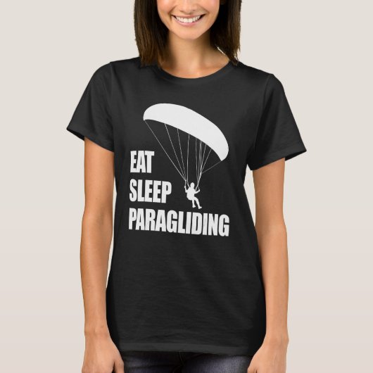 T-shirt Eat Sleep Paragliding Repeat Men Paraglider Adven (Devant)