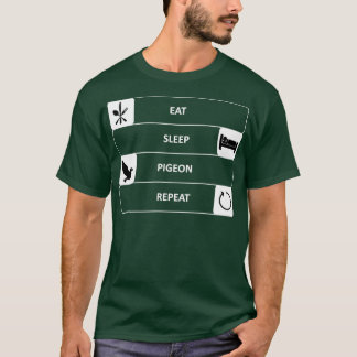 T-shirt Eat Sleep Pigeon Repeat 2