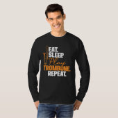 T-shirt Eat Sleep Play Trombone Repeat  Trombonist Music (Devant entier)