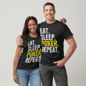 T-shirt Eat Sleep Poker (Unisexe)
