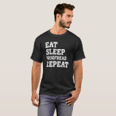 T-shirt Eat Sleep Proofread Répéter Sarcastique (Devant entier)