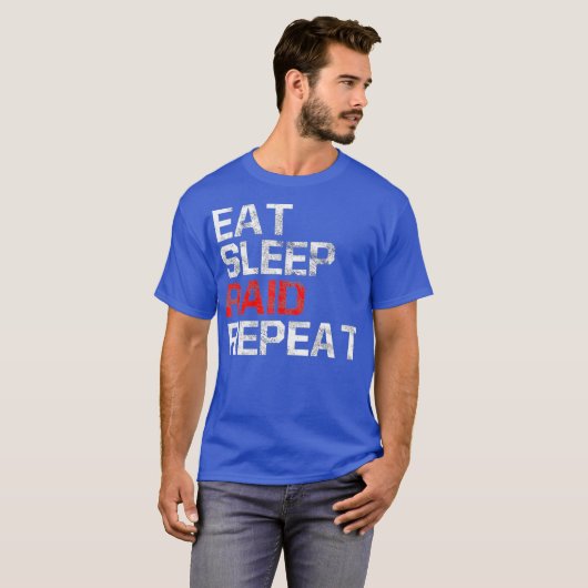 T-shirt EAT SLEEP RAID REPEAT Game (Devant entier)